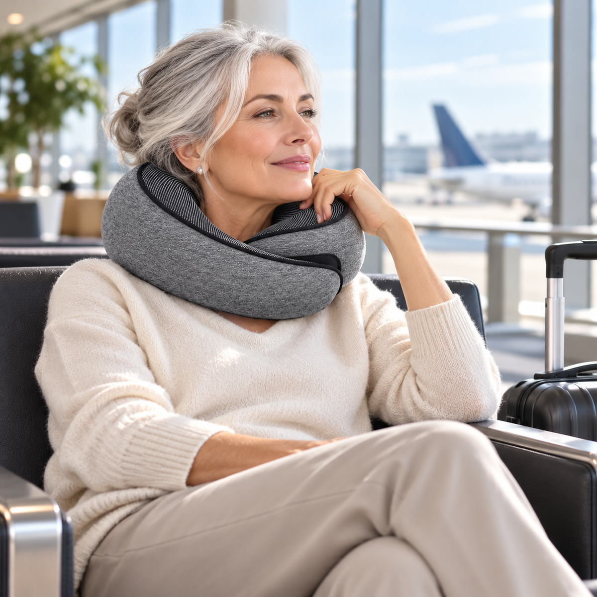 Travel Pillow Neck Pillow Memory Foam Neck Pillow Airplane, Portable Travel Pillows For Airplanes Offices And Cars Travel Neck Pillow Soft Neck Pillow For Traveling