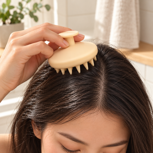 Silicone Shampoo Massage Dedicated Hair-Washing Comb Scalp-Cleaning Shampoo Brush