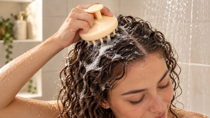 Silicone Shampoo Massage Dedicated Hair-Washing Comb Scalp-Cleaning Shampoo Brush
