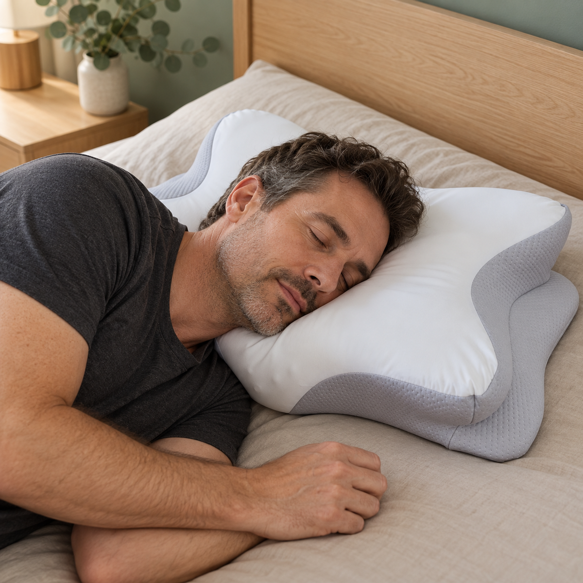 butterfly pillow — side sleeping