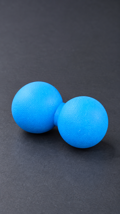 double massage ball — side light portrait