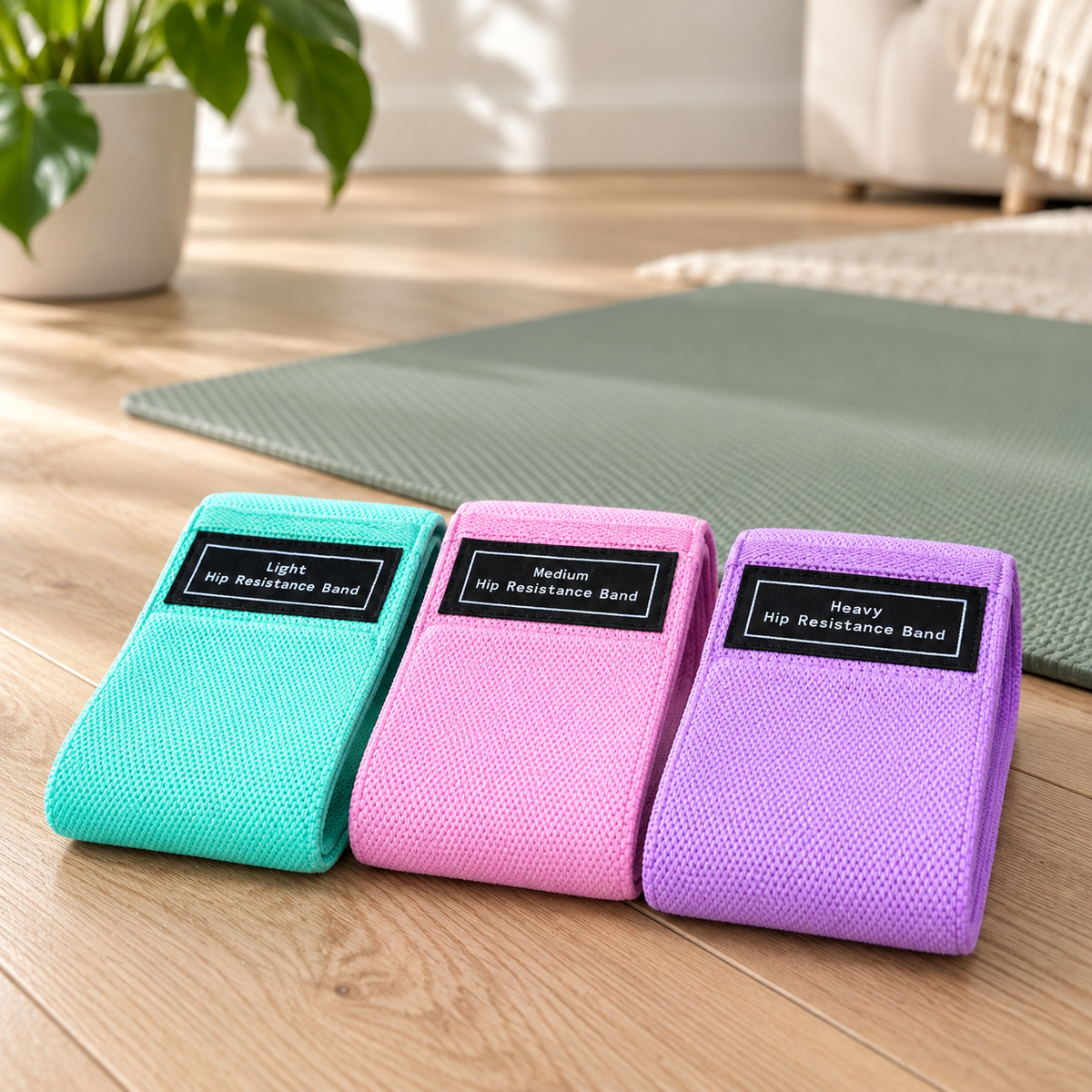 fabric leg bands — home setting