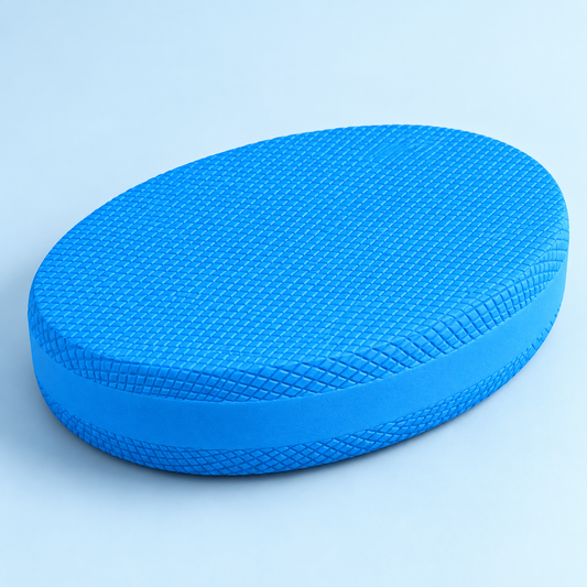 oval balance pad — blue studio