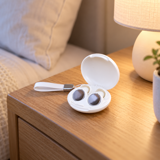 sleep earplugs — bedside setting