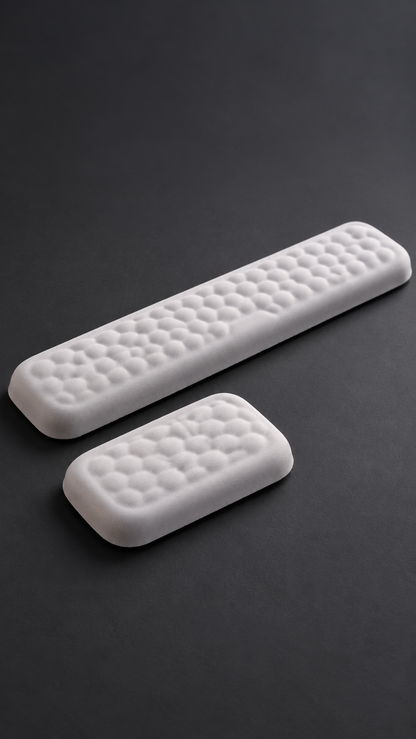 wrist rest set — charcoal portrait