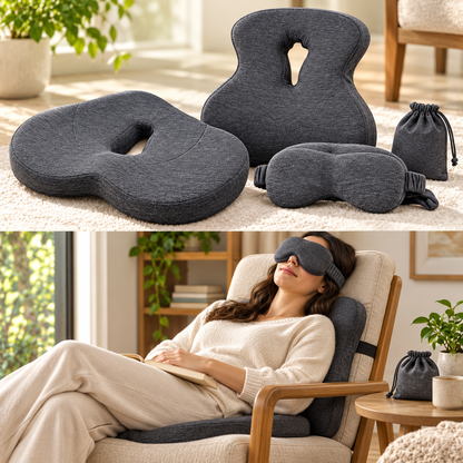 Seated Comfort & Rest Bundle — bundle in use
