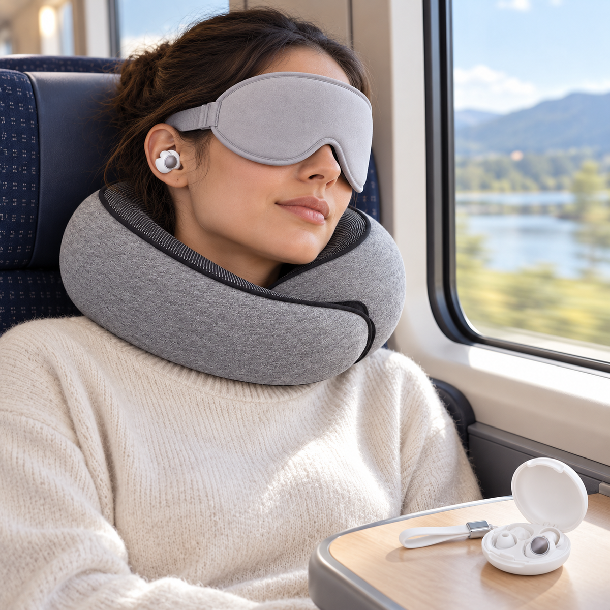 Travel Sleep Bundle — bundle in use
