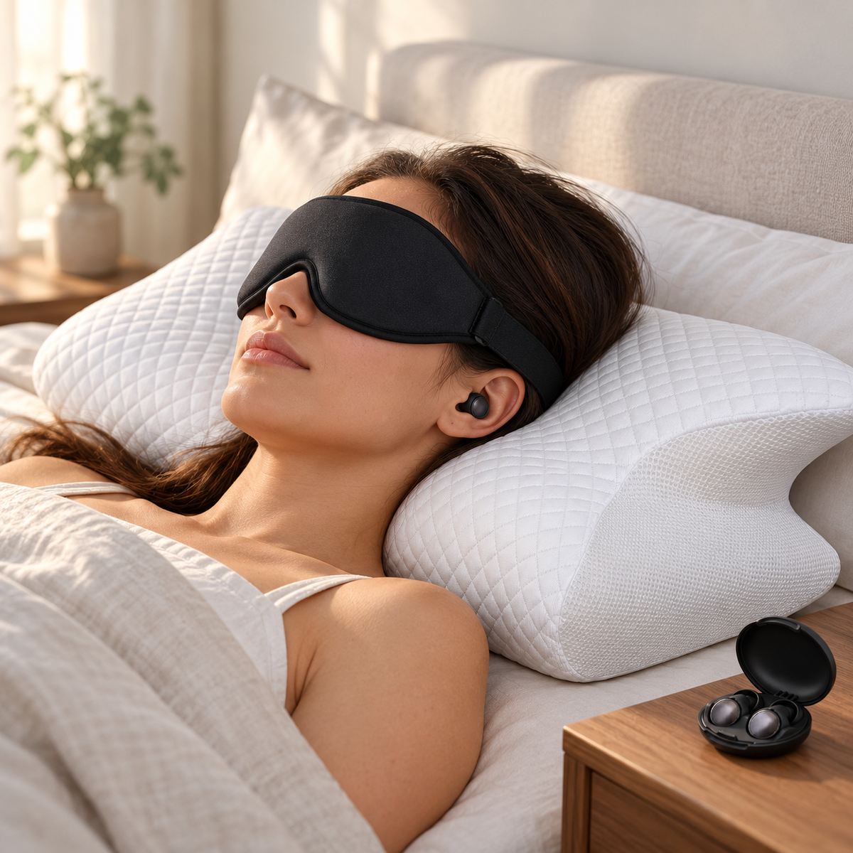 Contour Pillow Sleep Bundle — bundle in use