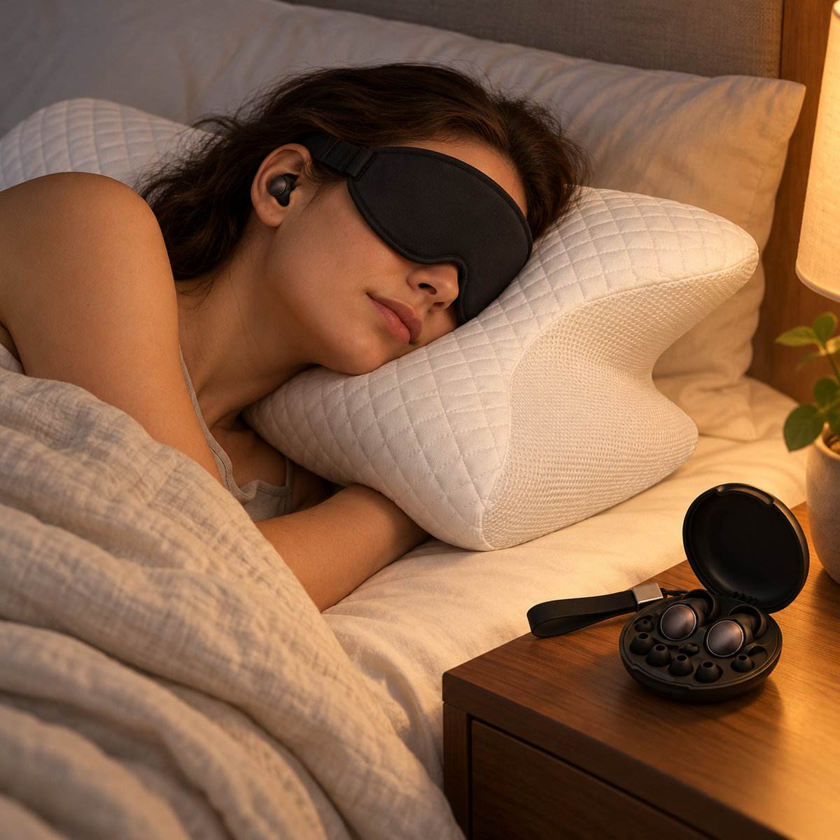 Contour Pillow Sleep Bundle — bundle in use