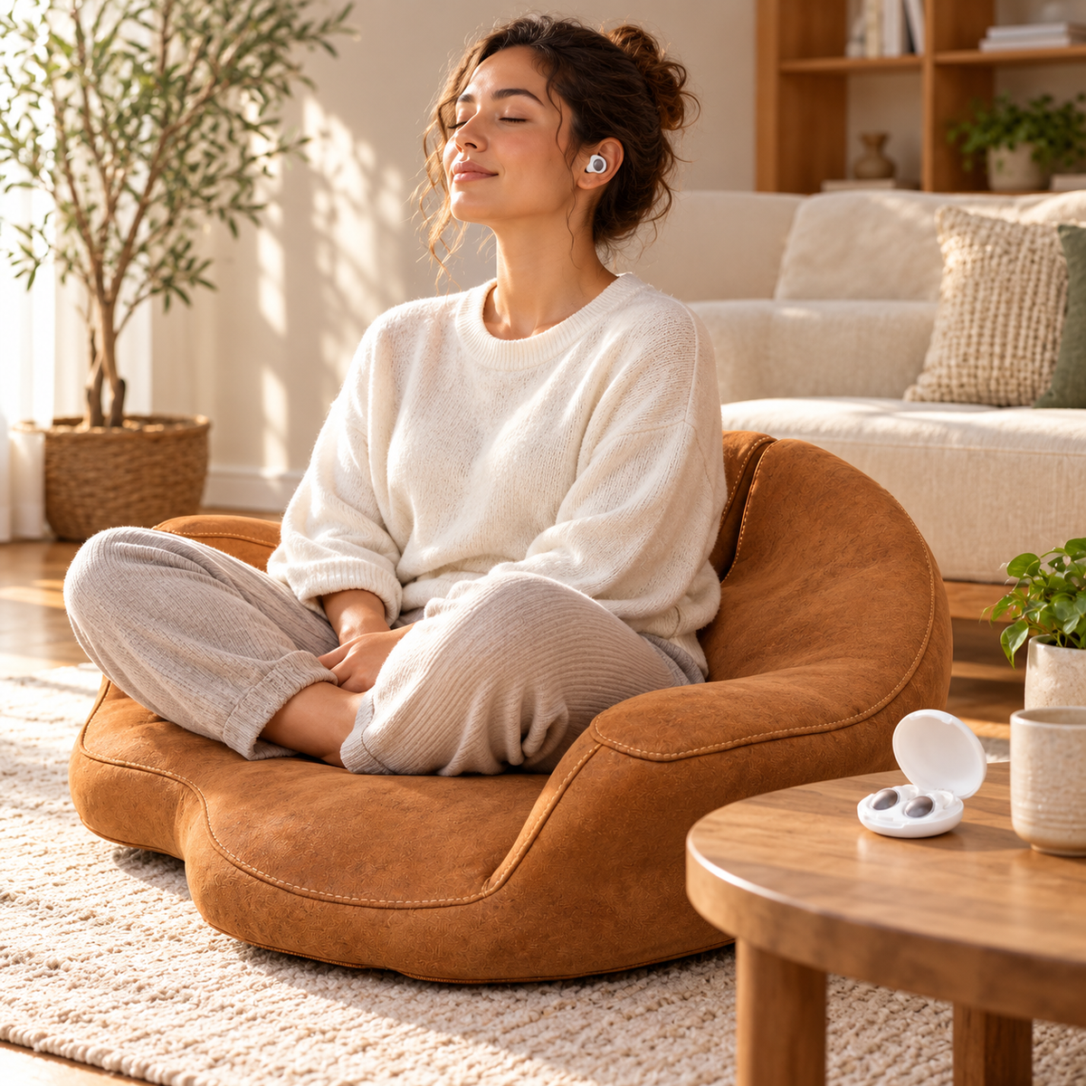 Meditation Wind-Down Bundle — bundle in use
